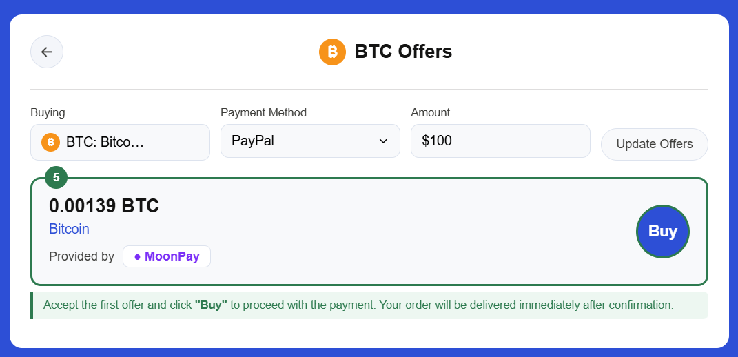 BitPay step 2