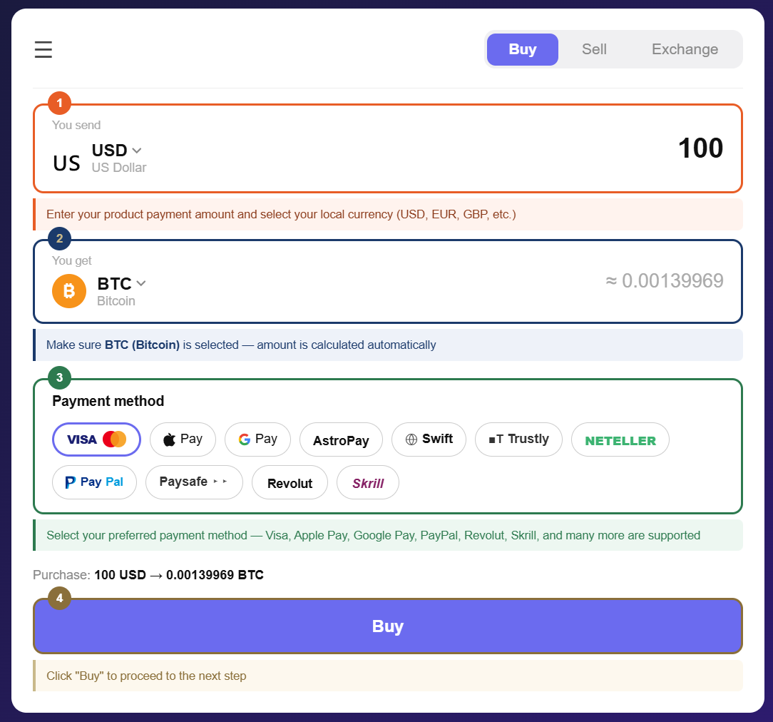Switchere step 1